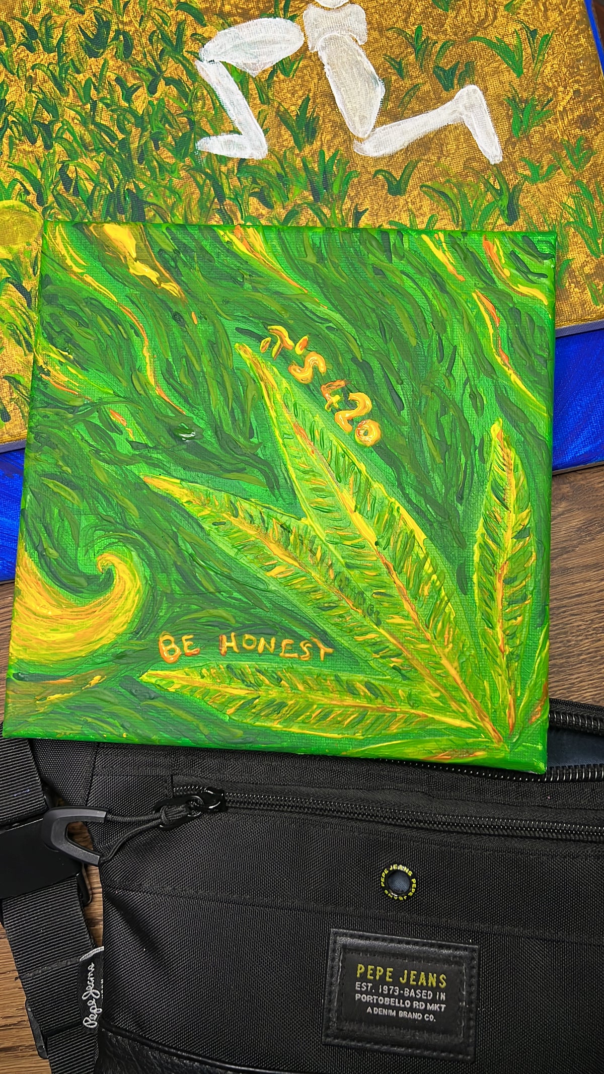 420, acrilico su tela 20x20 cm, BiancoMat