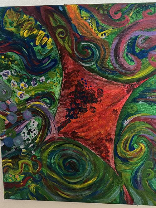 Contrapposizione, Acrilico su tela, 30x40 cm
