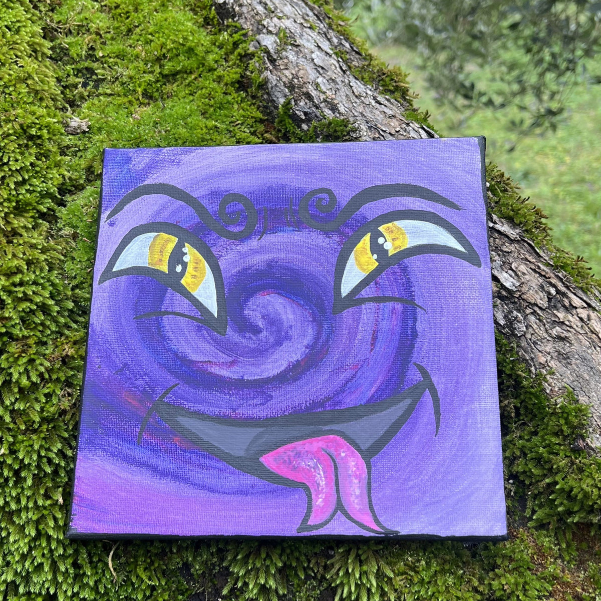 Diabolico, Acrilico su tela, 20x20 cm