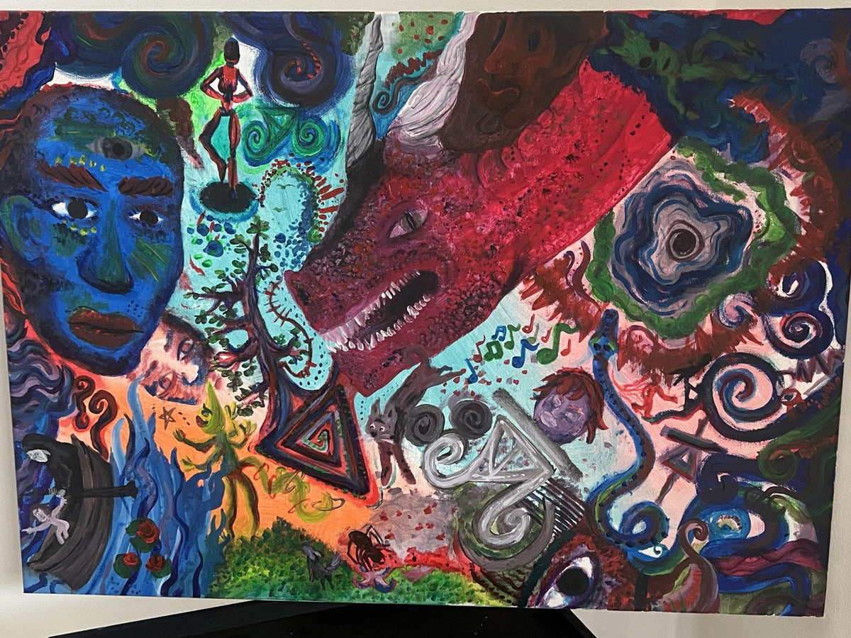 Dreampunk RGB, Acrilico su tela, 80x60 cm