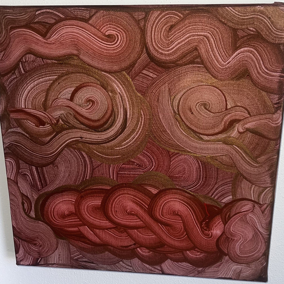 Flusso di energia consapevole, Acrilico su tela, 30x30 cm
