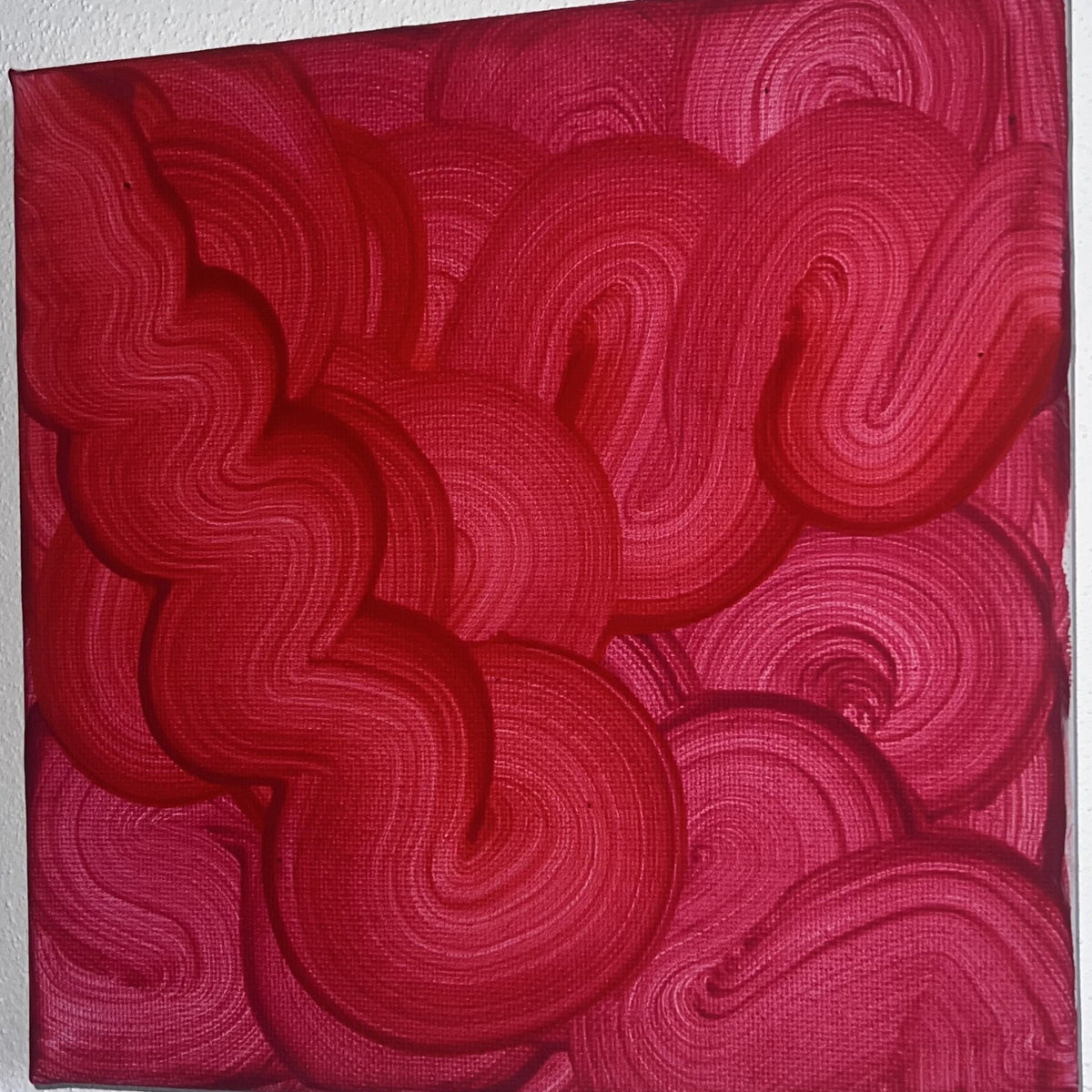 Flusso di energia intensa, Acrilico su tela, 20x20 cm