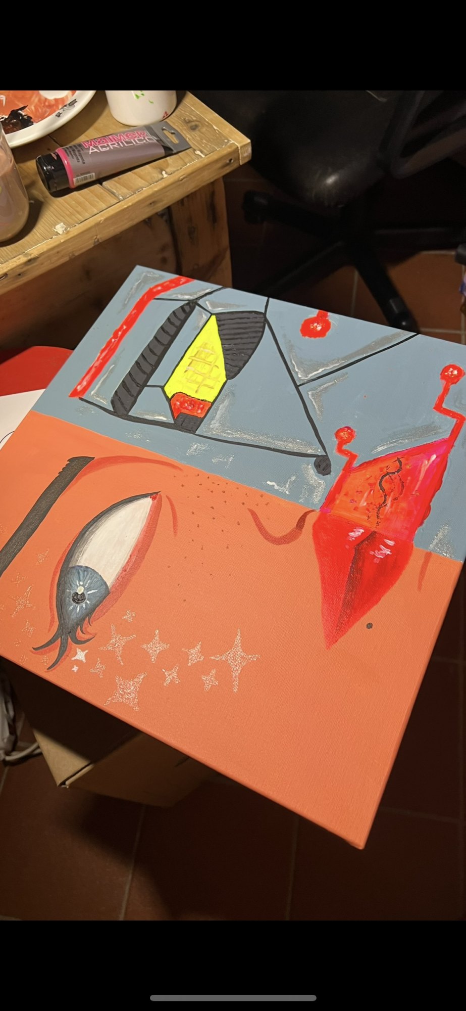 Giocattoli ft. egleoriise — il quadro dal vivo, fotografato in atelier