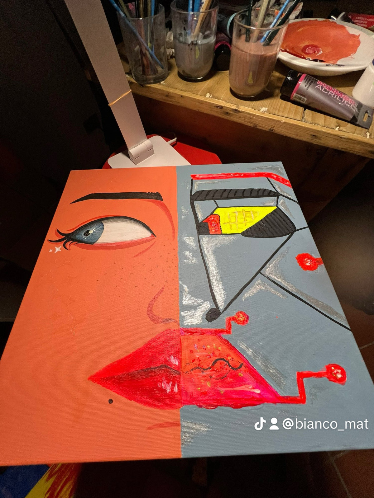 Giocattoli ft. egleoriise — il quadro dal vivo, fotografato in atelier
