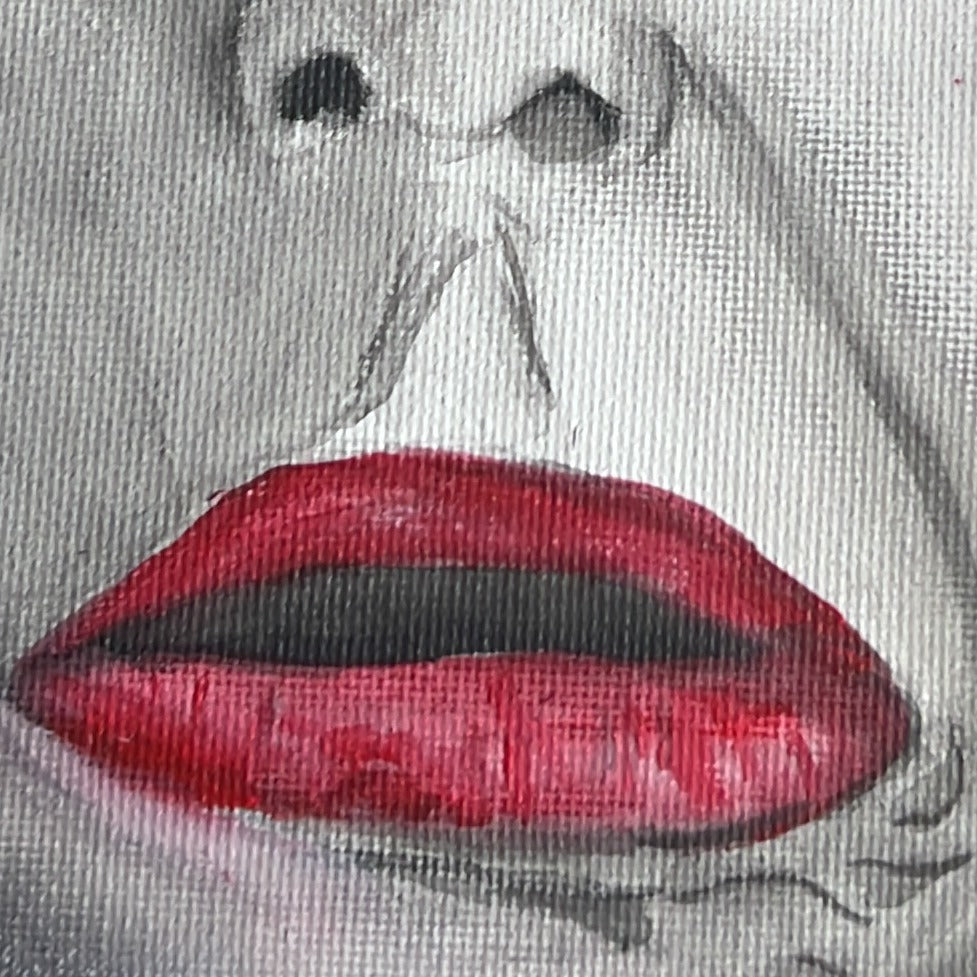 Lucio Corsi, acrilico su tela 20x20 cm, BiancoMat