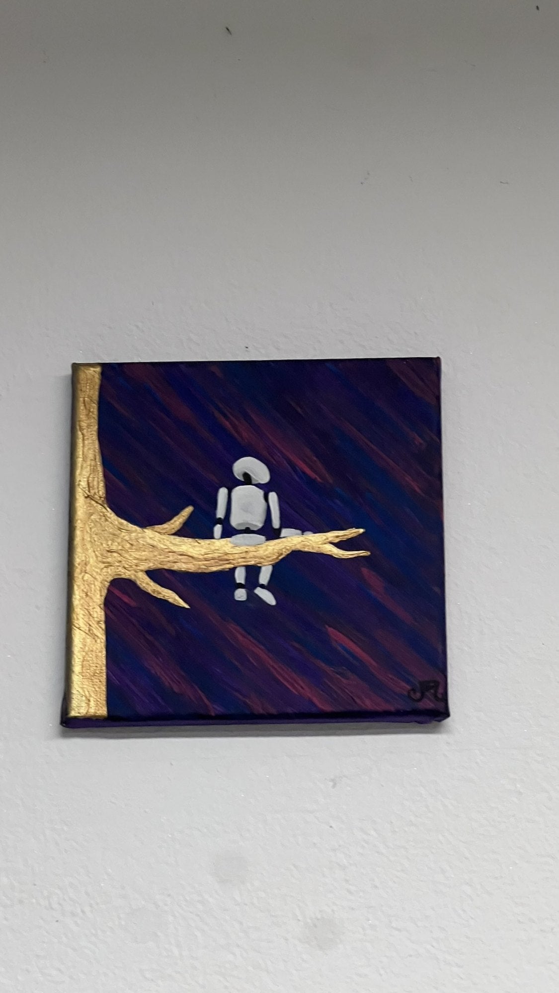 Page Robotica — il quadro dal vivo, fotografato in atelier