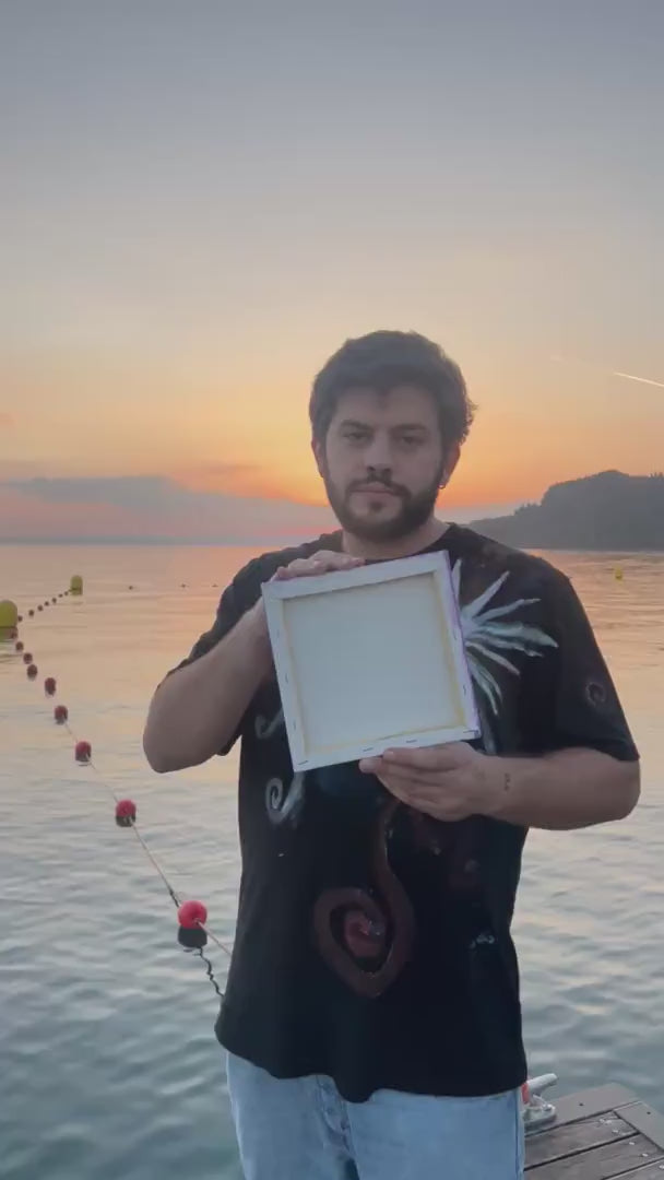 È buono chi cerca di esserlo — il quadro ripreso dal vivo