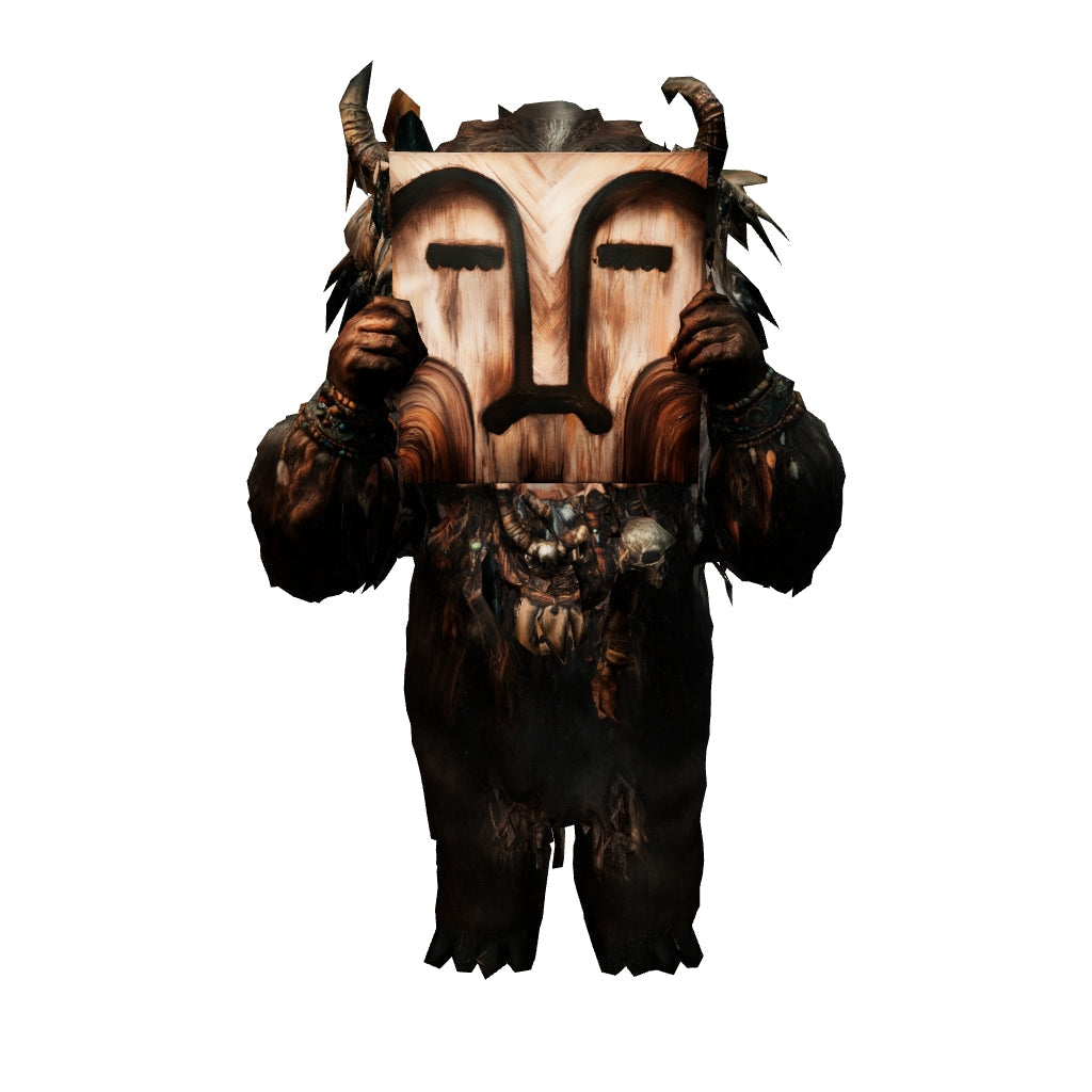 Totem pacifico - modello 3D navigabile dell'opera, BiancoMat