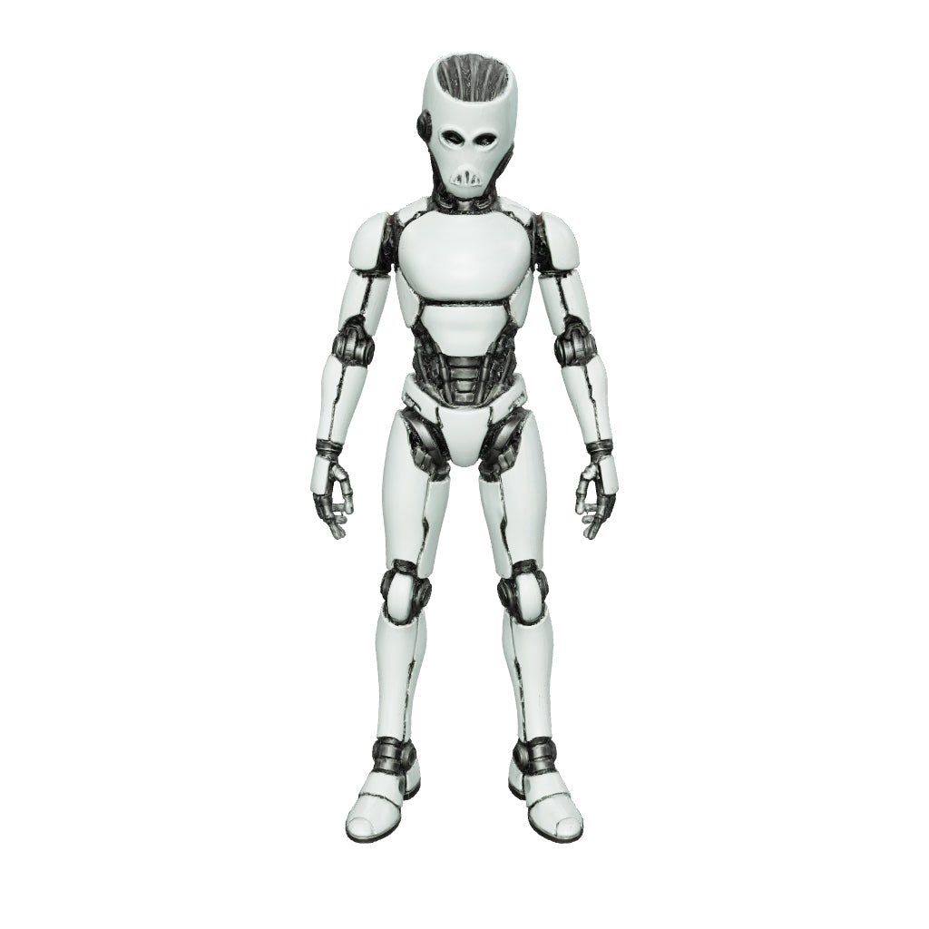 Escape Room robot - modello 3D navigabile dell'opera, BiancoMat