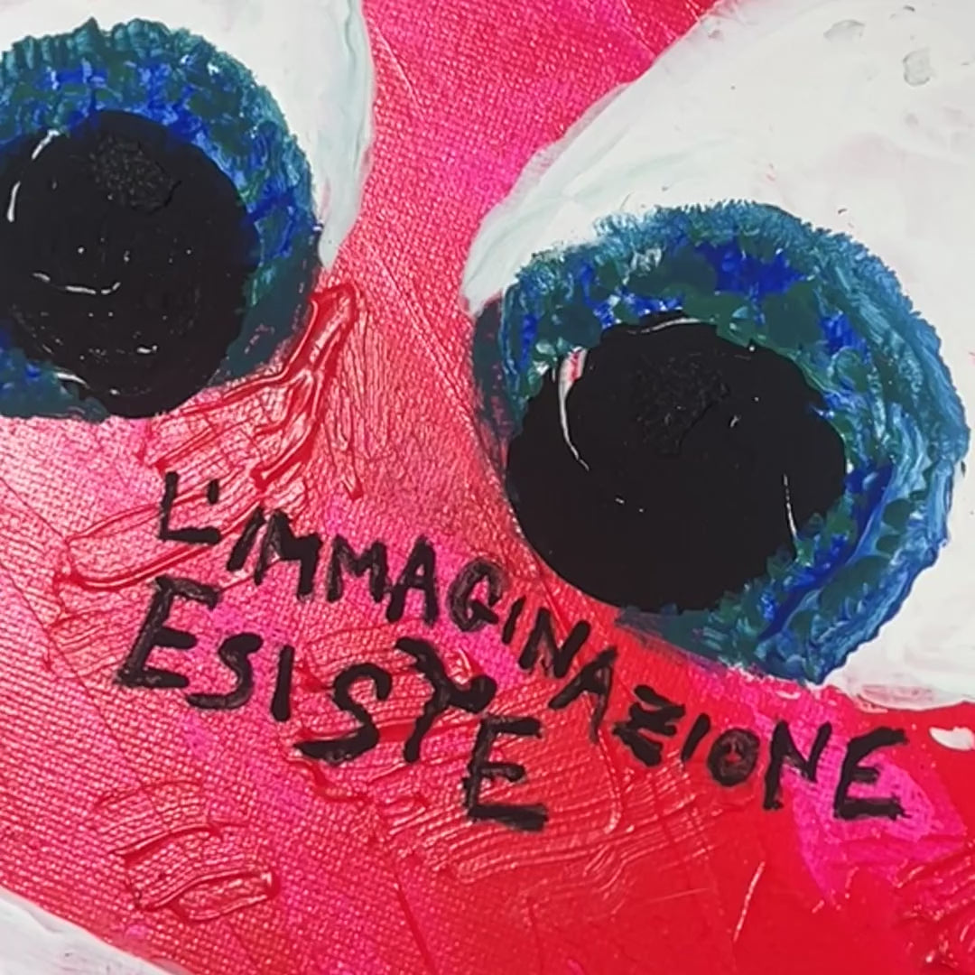 L'immaginazione esiste 2 — il quadro ripreso dal vivo